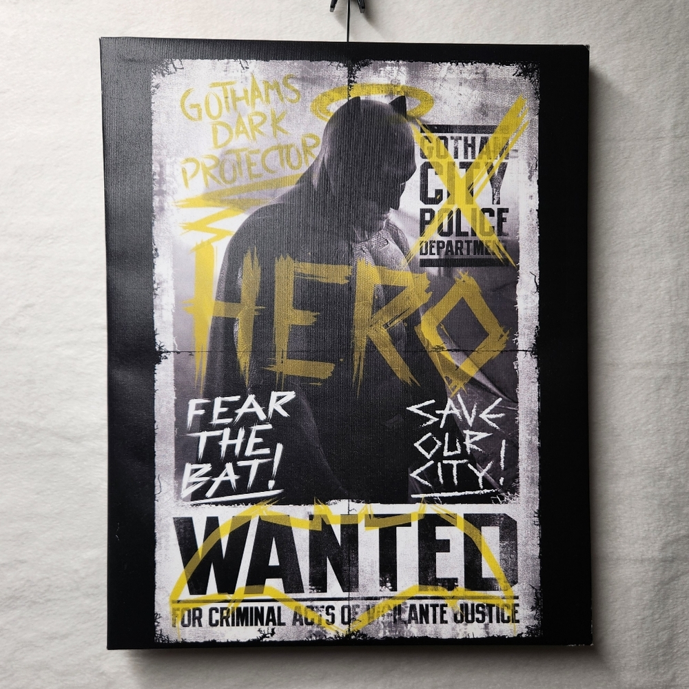 Artissimo DC Comics Movie Batman v Superman Fear the Bat Wall Art Poster